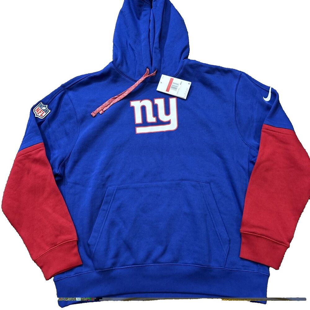 NEW NWT New York Giants L Nike NFL Sideline Club Pullover Hoodie Sweatshirt $85
